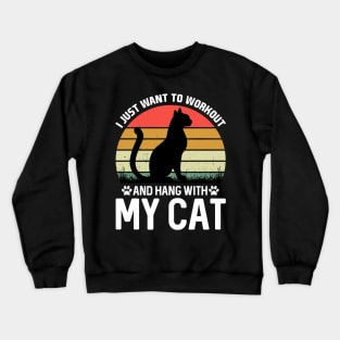 funny cats t shirt Crewneck Sweatshirt